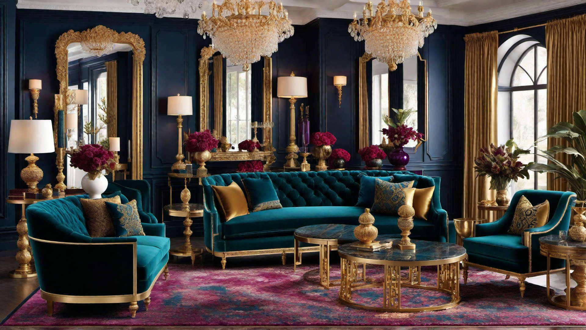 Dusky Splendor: Rich Jewel Tones for Opulence