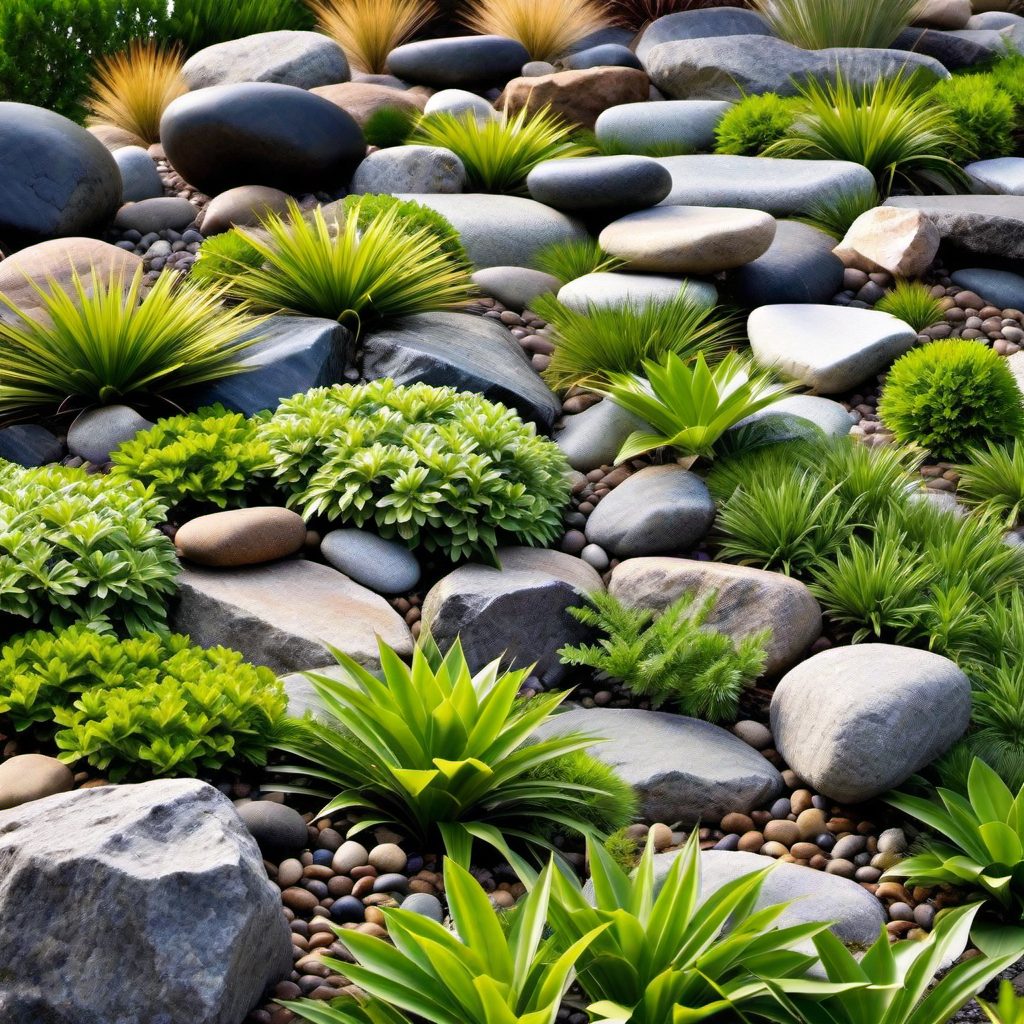 Rock Garden Marvel: Incorporating Rocks and Stone Features