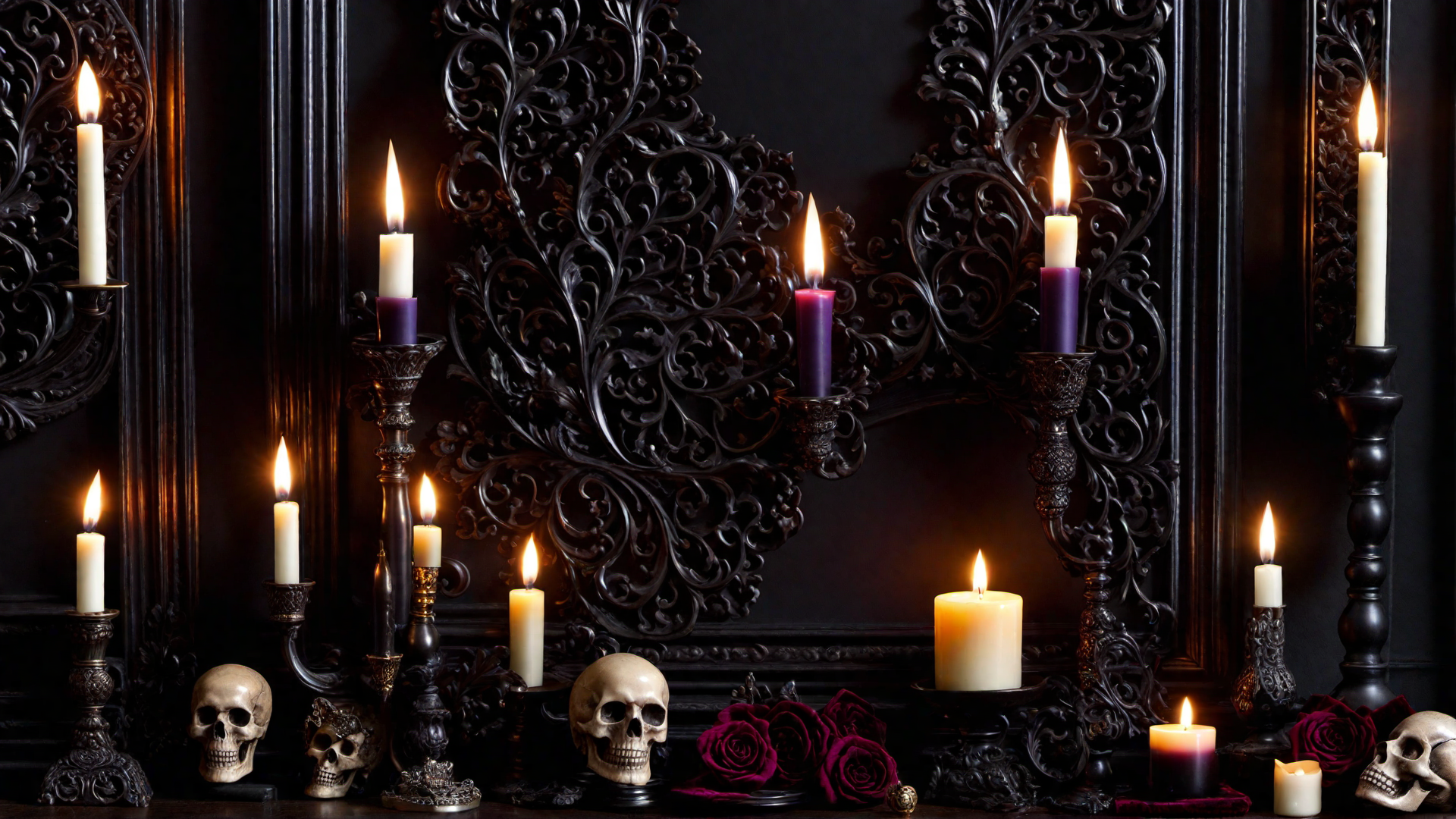 Gothic Candles: Setting the Mood with Candlelight