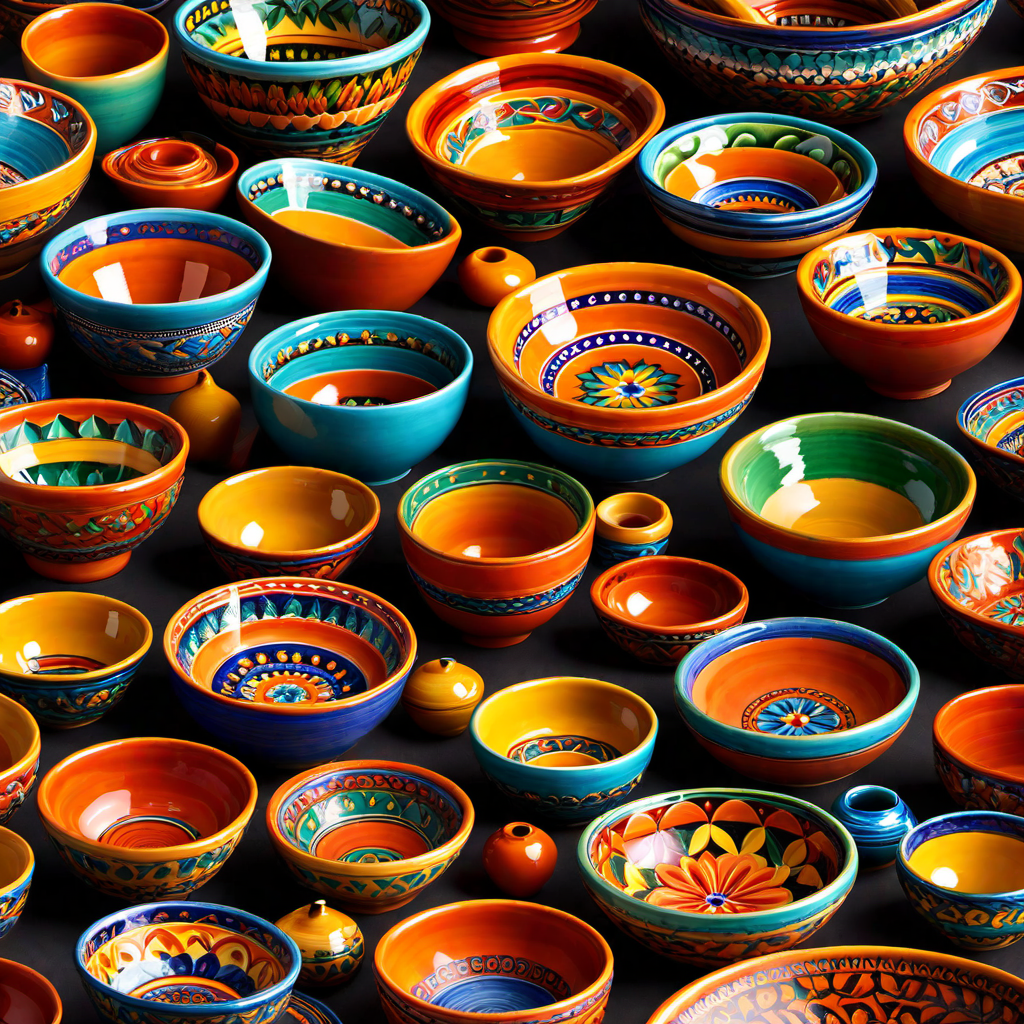 Colorful Pottery: Functional and Decorative Pieces