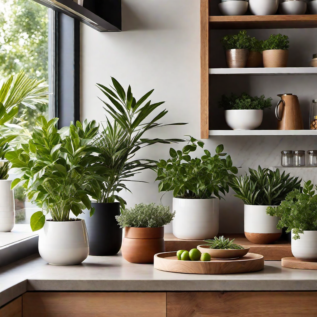 Botanical Accents: Greenery for Freshness in Rustic Modern Interiors