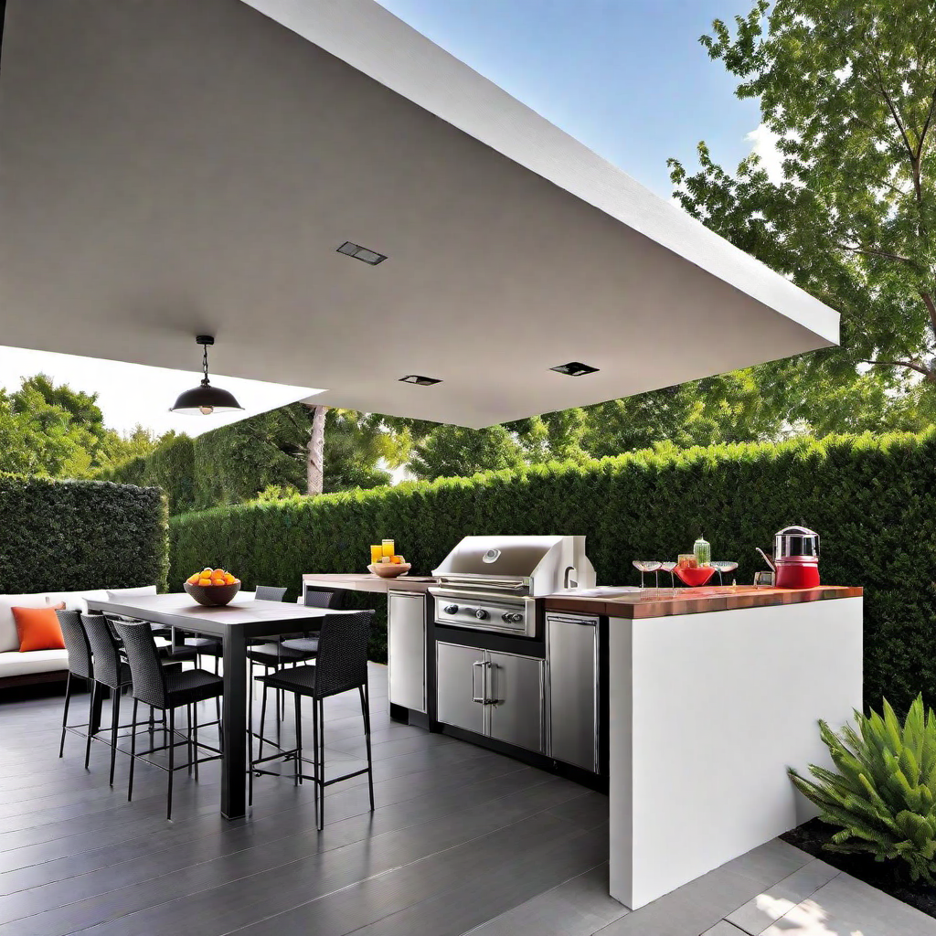 Outdoor Kitchen with Built-In Appliances: Seamless Design Integration