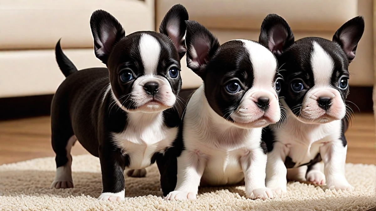 Tiny Paws, Big Hearts: Boston Terrier Puppies