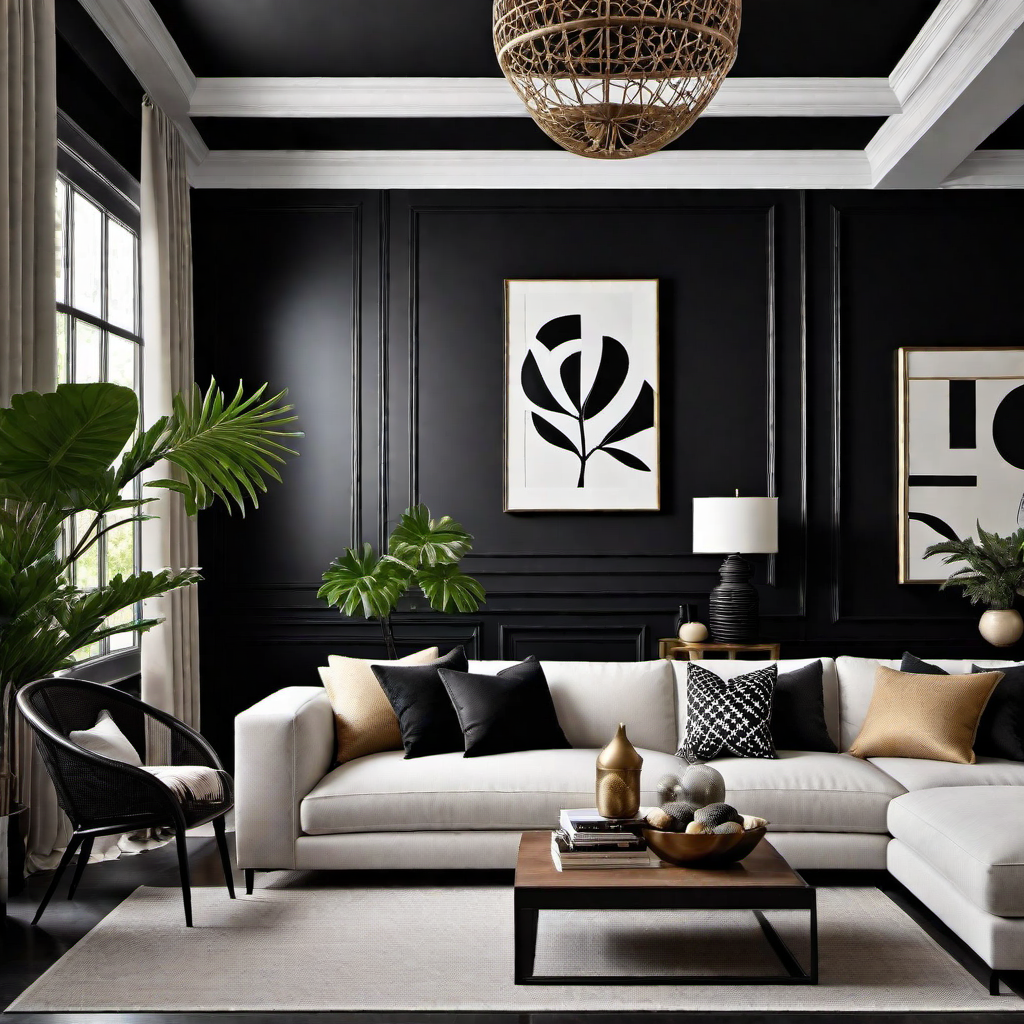Sleek and Modern: Black Wall Paint Ideas