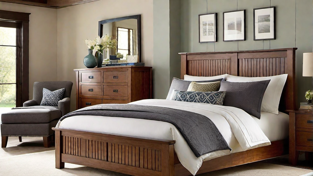 Serene Retreat: Craftsman Bedroom with Tranquil Atmosphere