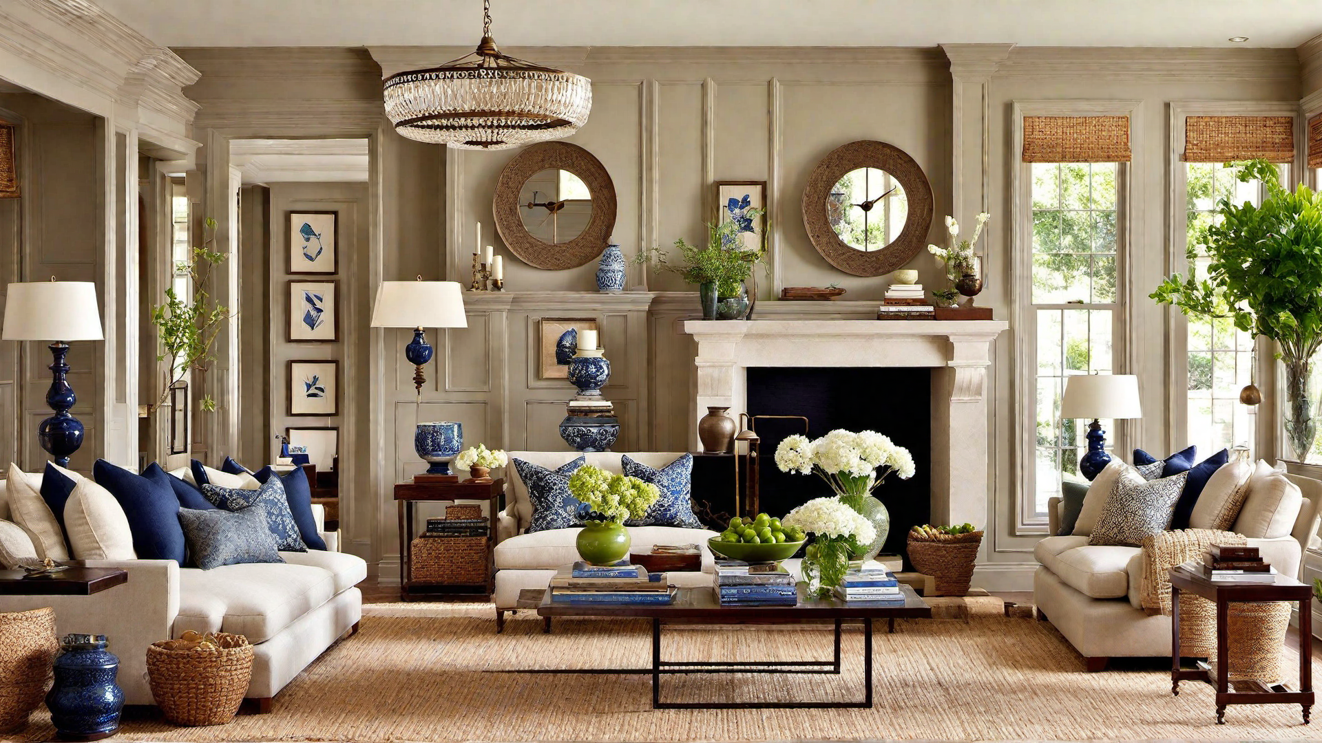 Dining Room Delight: Elaborate Tablescapes in Colonial Chic
