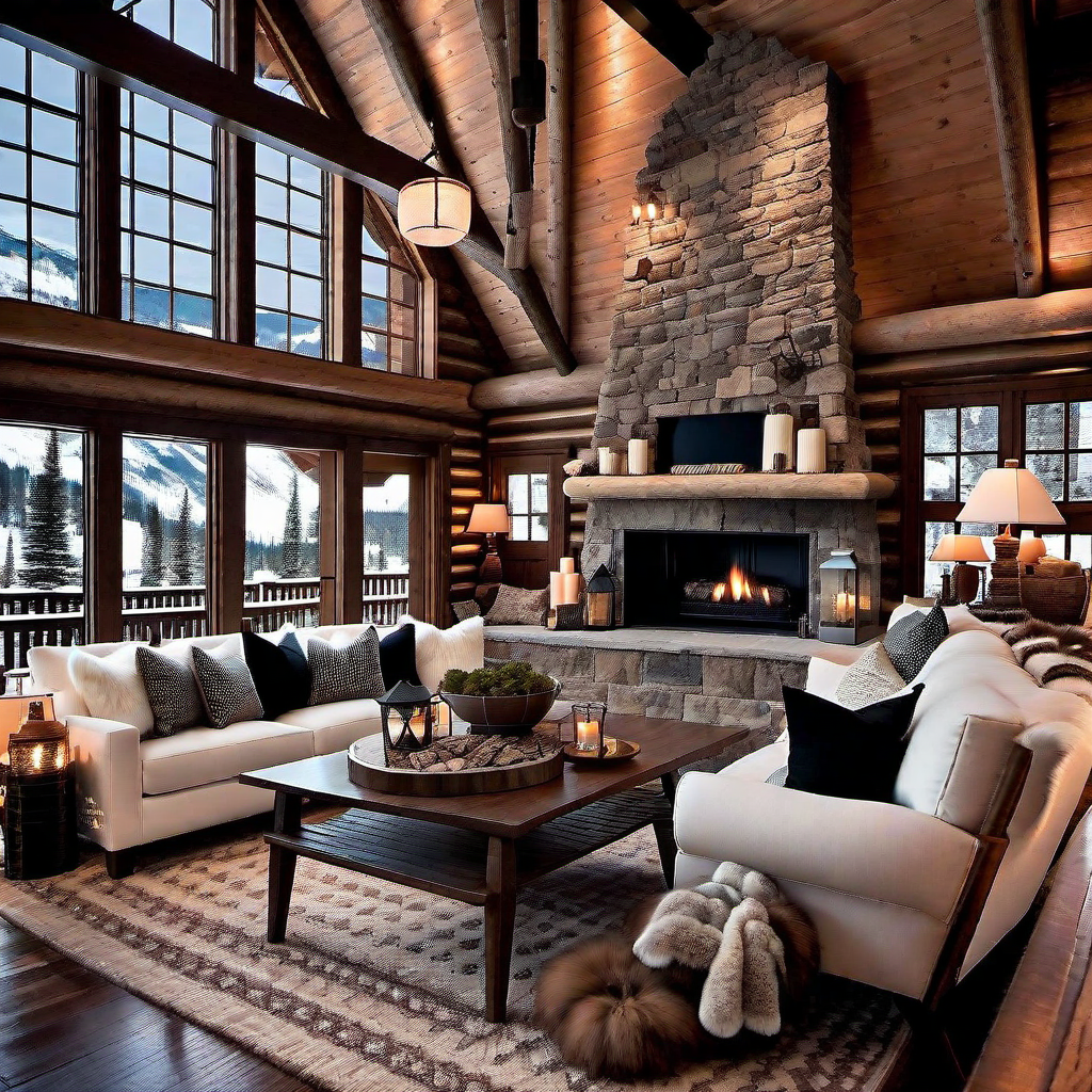 Ski Lodge Aesthetic: Log Cabin Winter Retreat