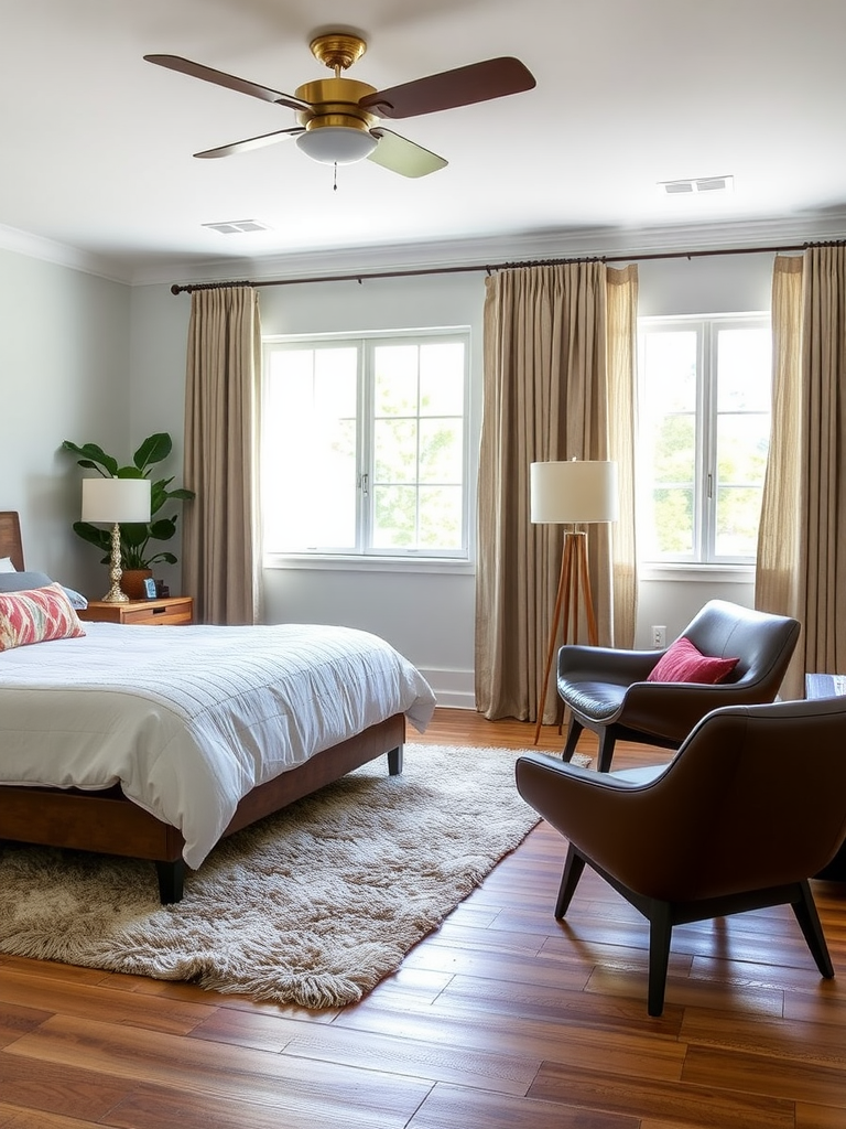 Mixing Textures in Mid-Century Modern Bedrooms