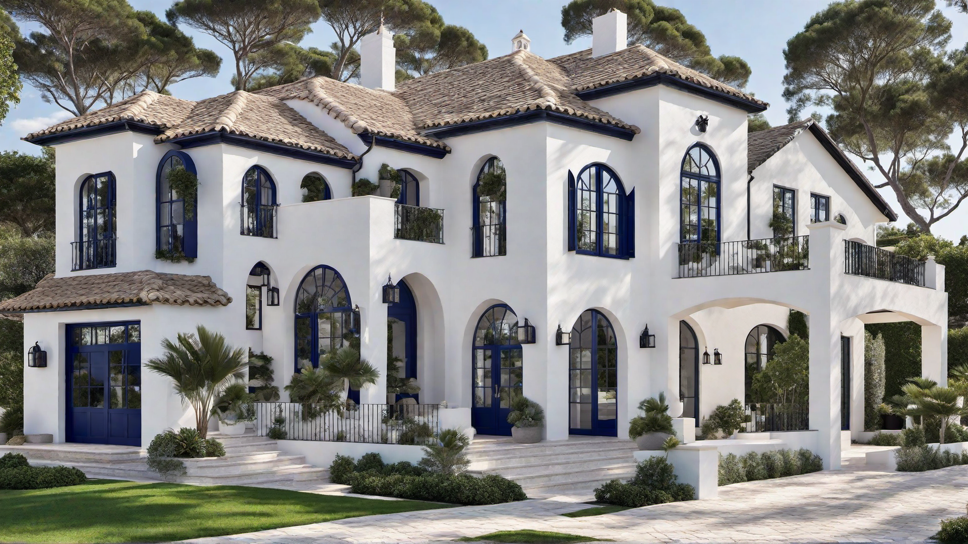 Coastal Inspiration: Nautical Elements in Mediterranean Exteriors