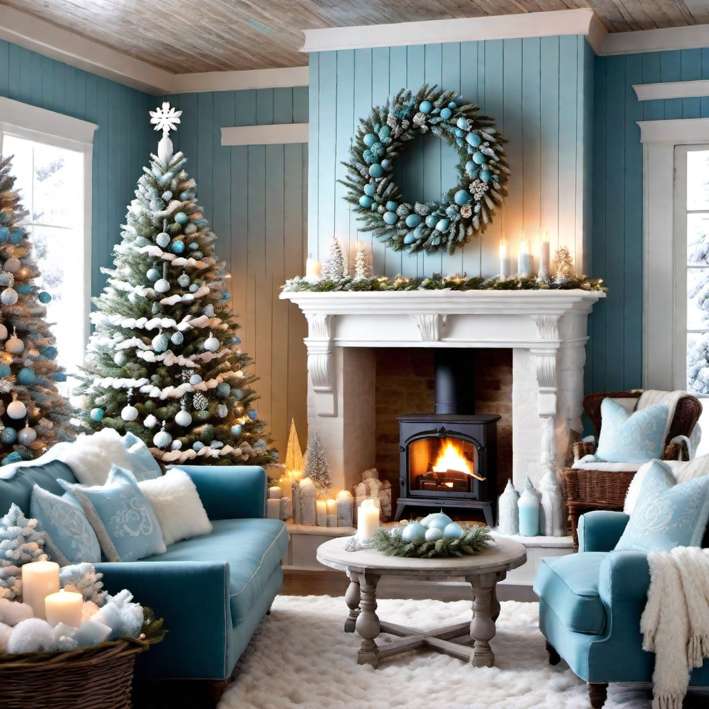 Frosty Wonderland: Ice Blue Shades in Cottage Decor