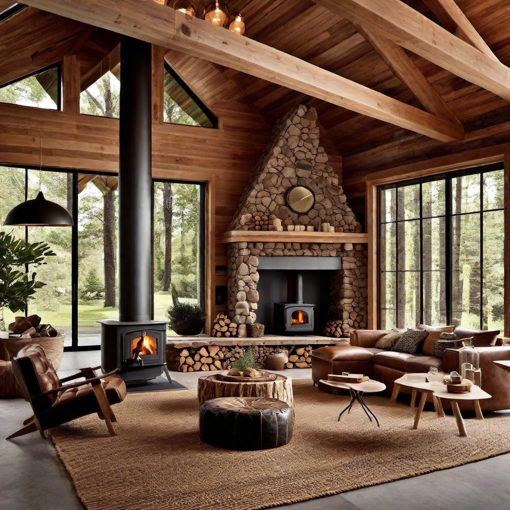 Rural Cabin Chic: Mixing Vintage and Modern Elements