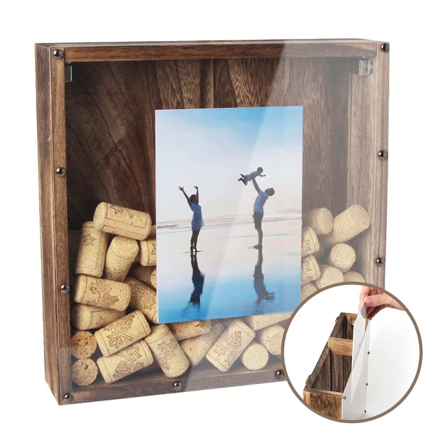 J JACKCUBE Wine Cork Frame