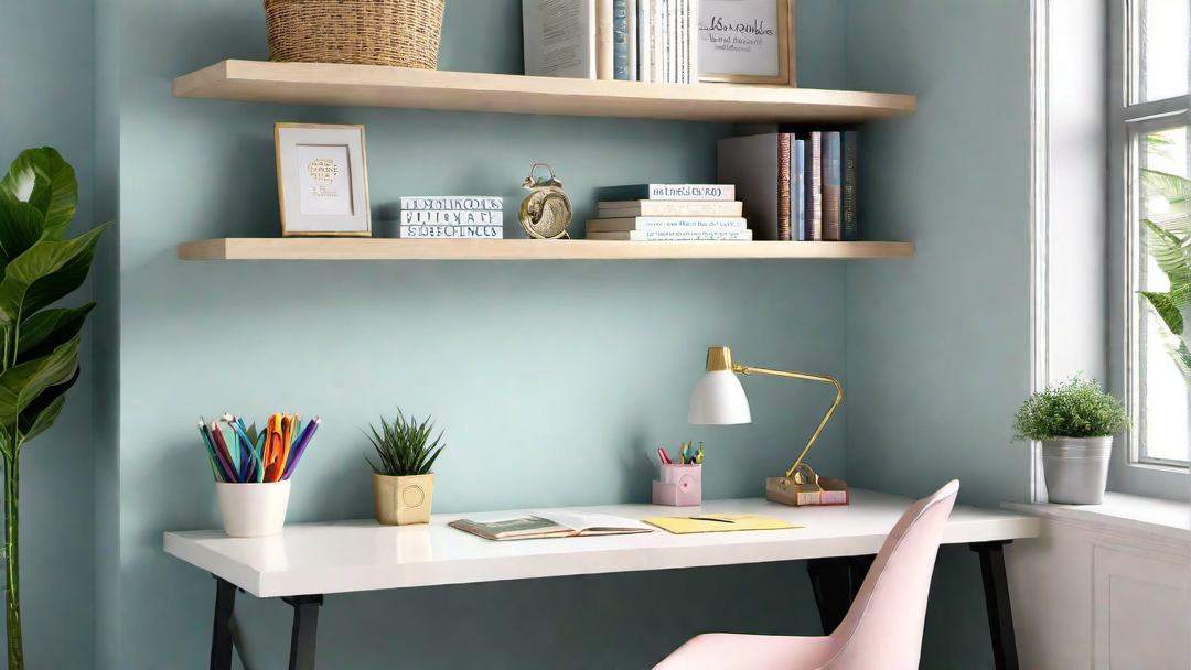 Study Haven: Organized and Functional Girls Bedroom