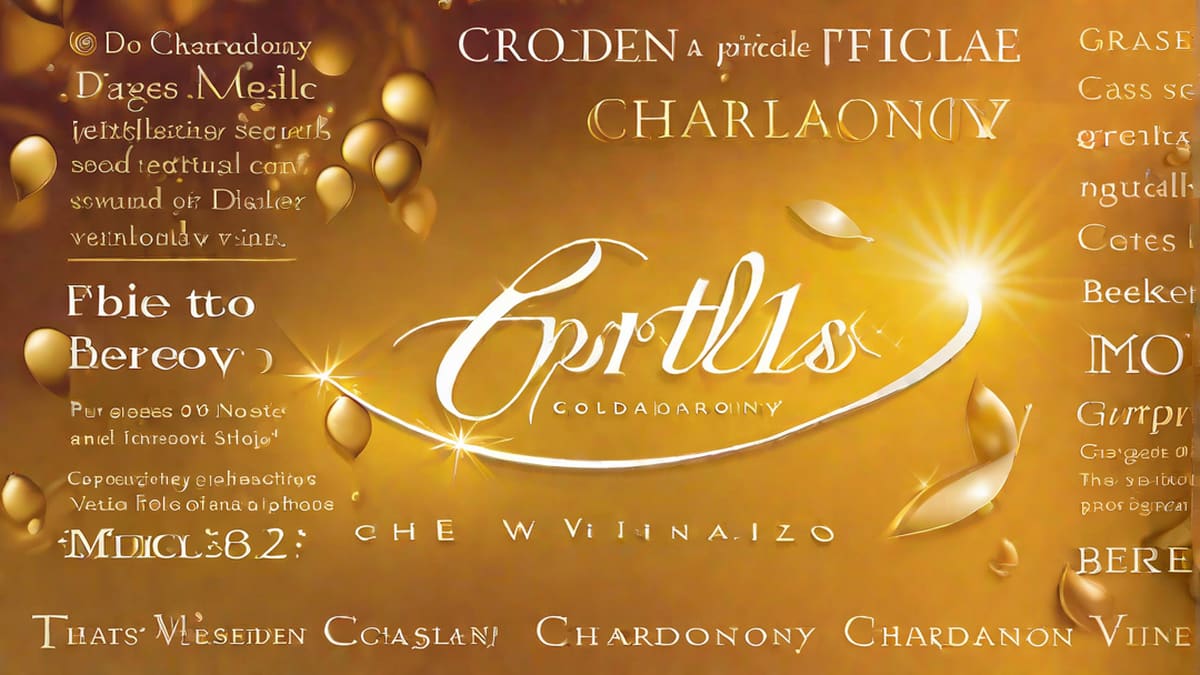 How Do You Spell Chardonnay