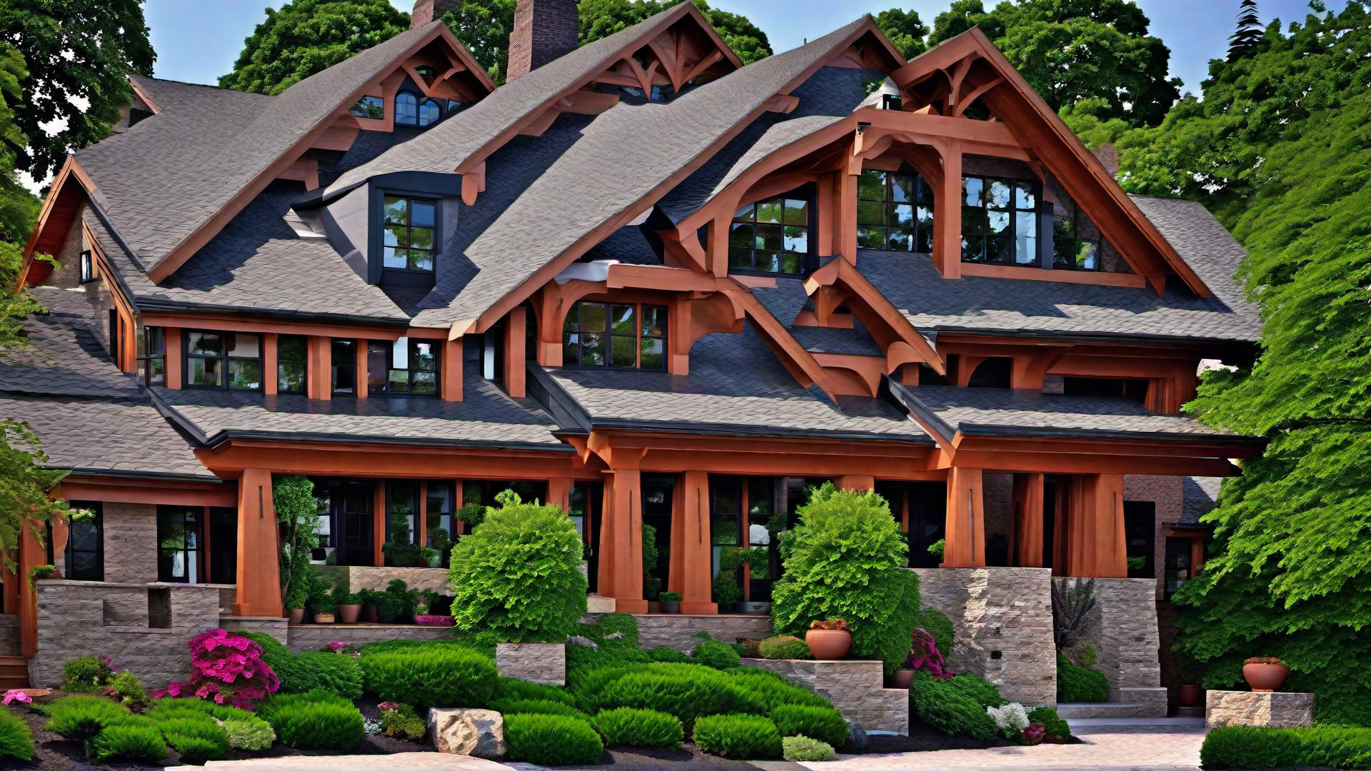 Architectural Details: Exposed Rafters and Brackets