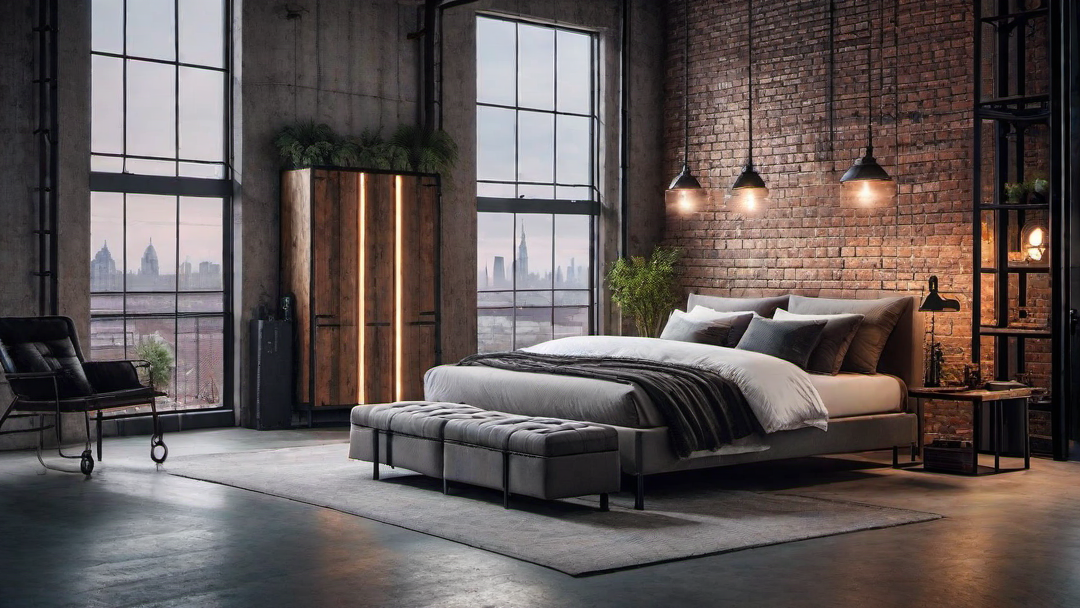 Balance of Hard and Soft: Plush Rugs and Concrete Floors