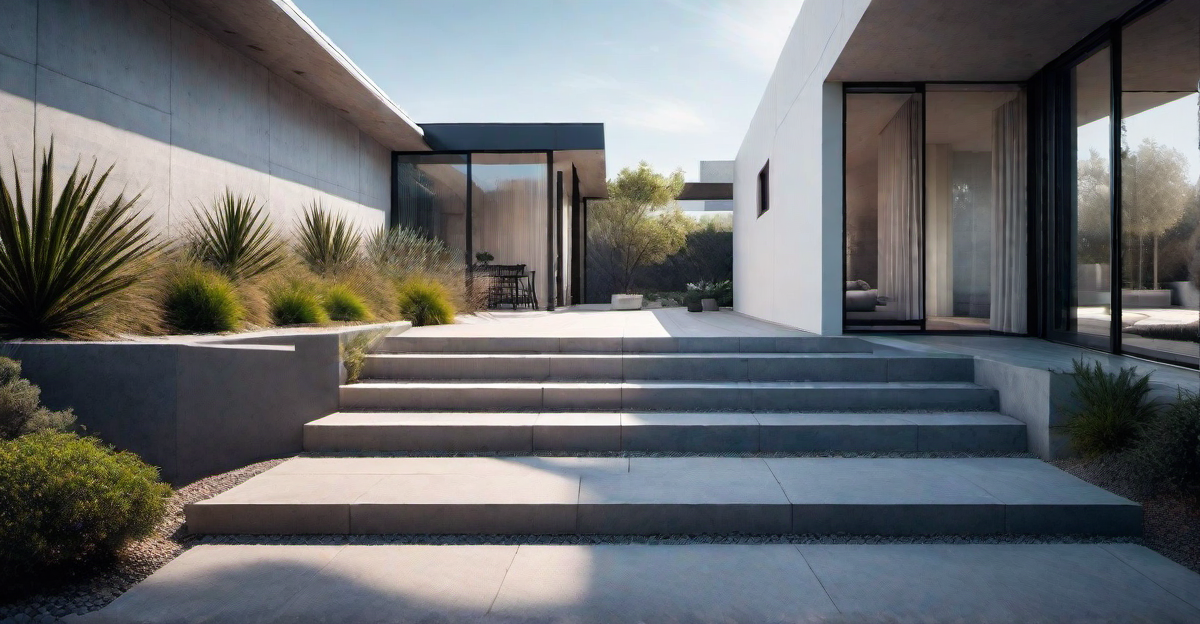 Seamless Transitions: Breeze Block Steps and Stairways