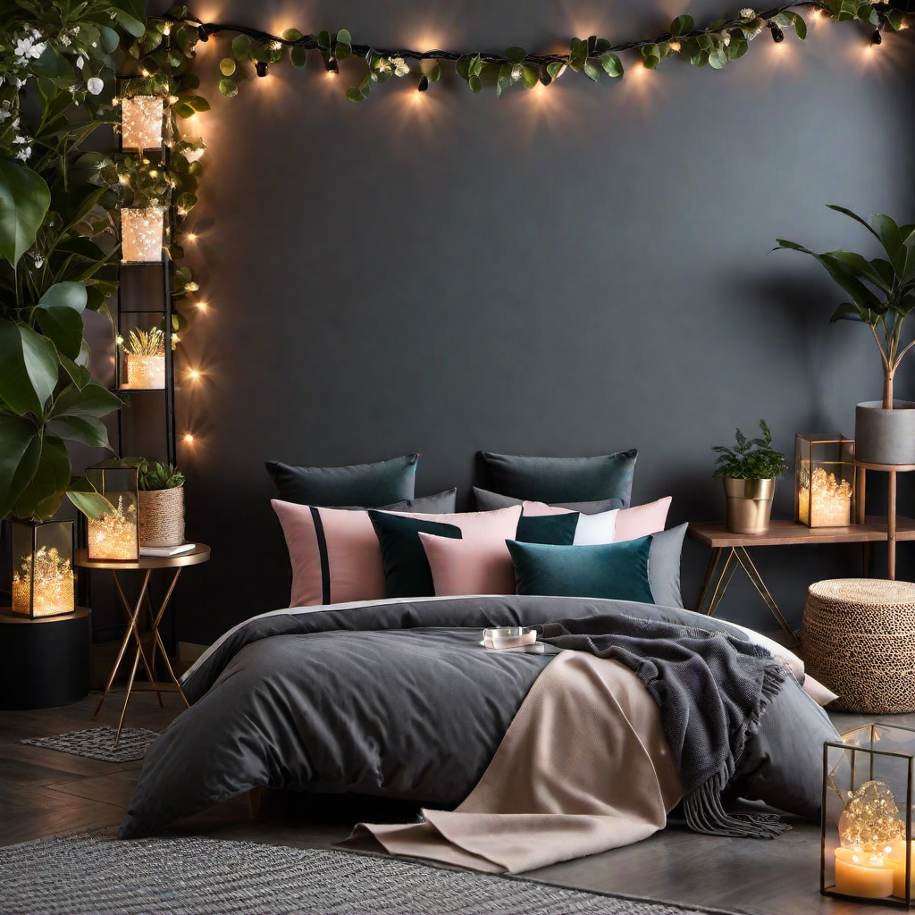 Whimsical Touch: Moody Home Decor with Fairy Lights
