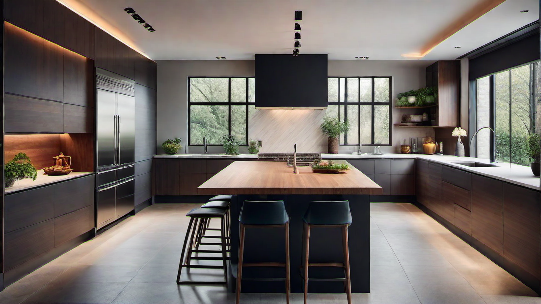 Warm and Inviting: Modern Kitchen with Wooden Accents