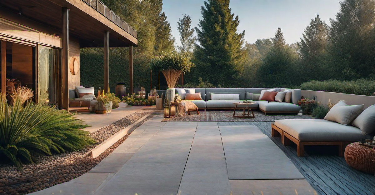 Bohemian Retreat: Colorful Rugs and Floor Pillows