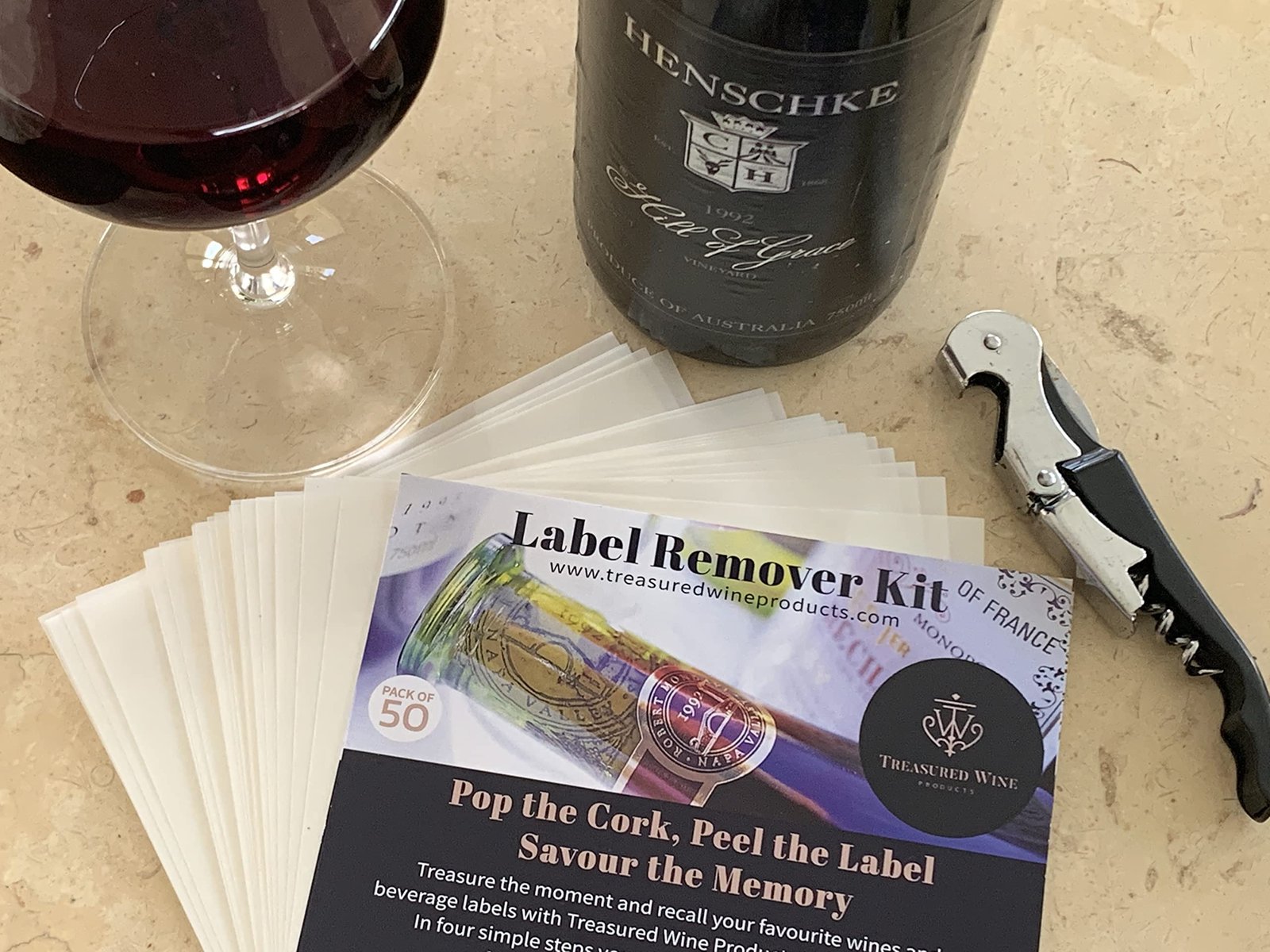 Treasured Wine Label Remover Kit