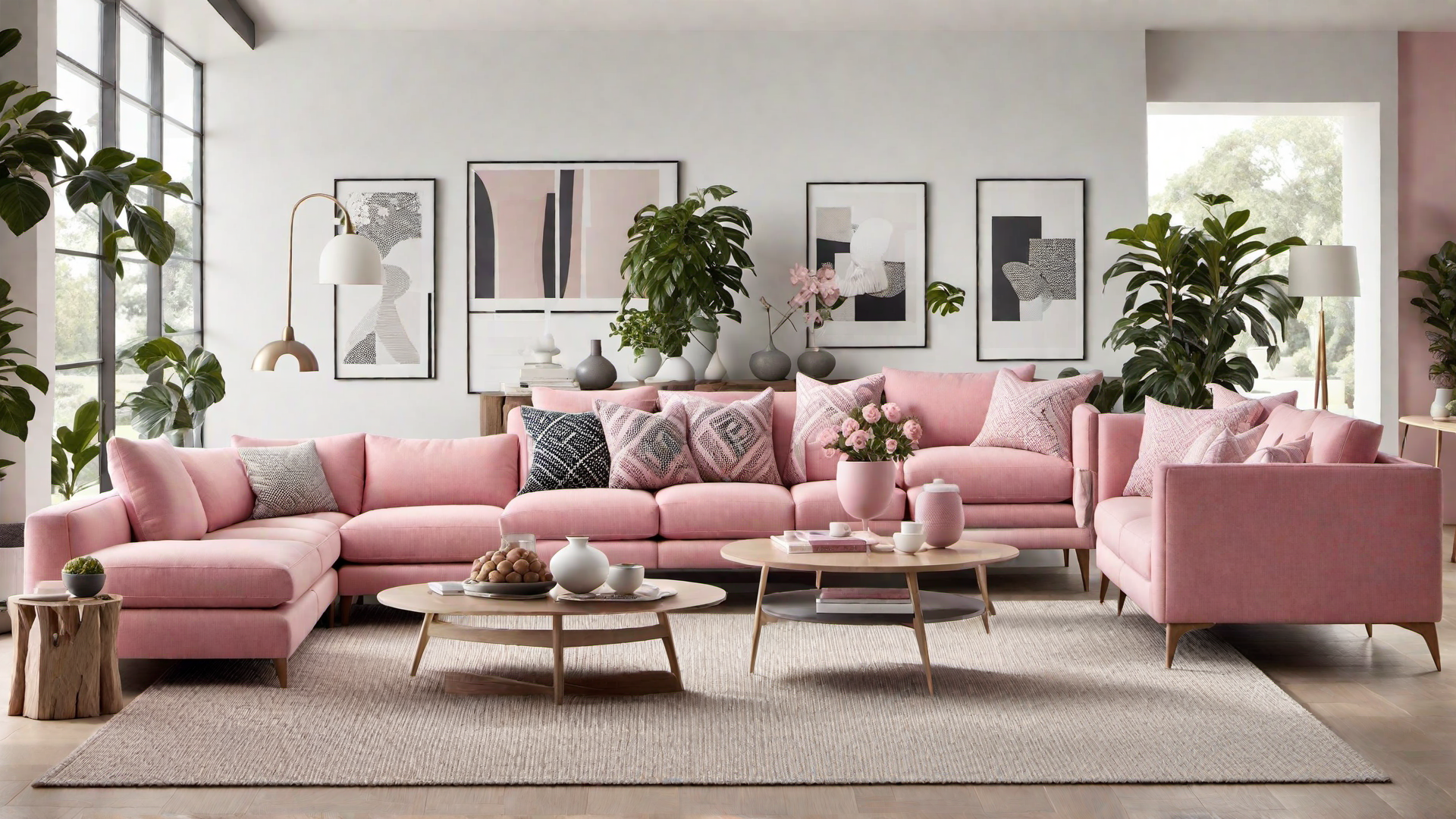 Sustainable Style: Pink Recycled Material Furniture