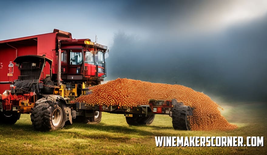 Crushing Of Grapes