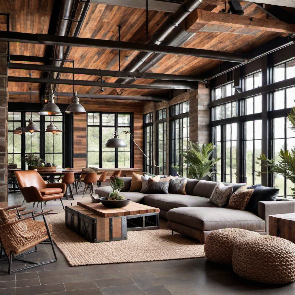 Industrial Cabin Design: Mixing Metal and Wood Elements