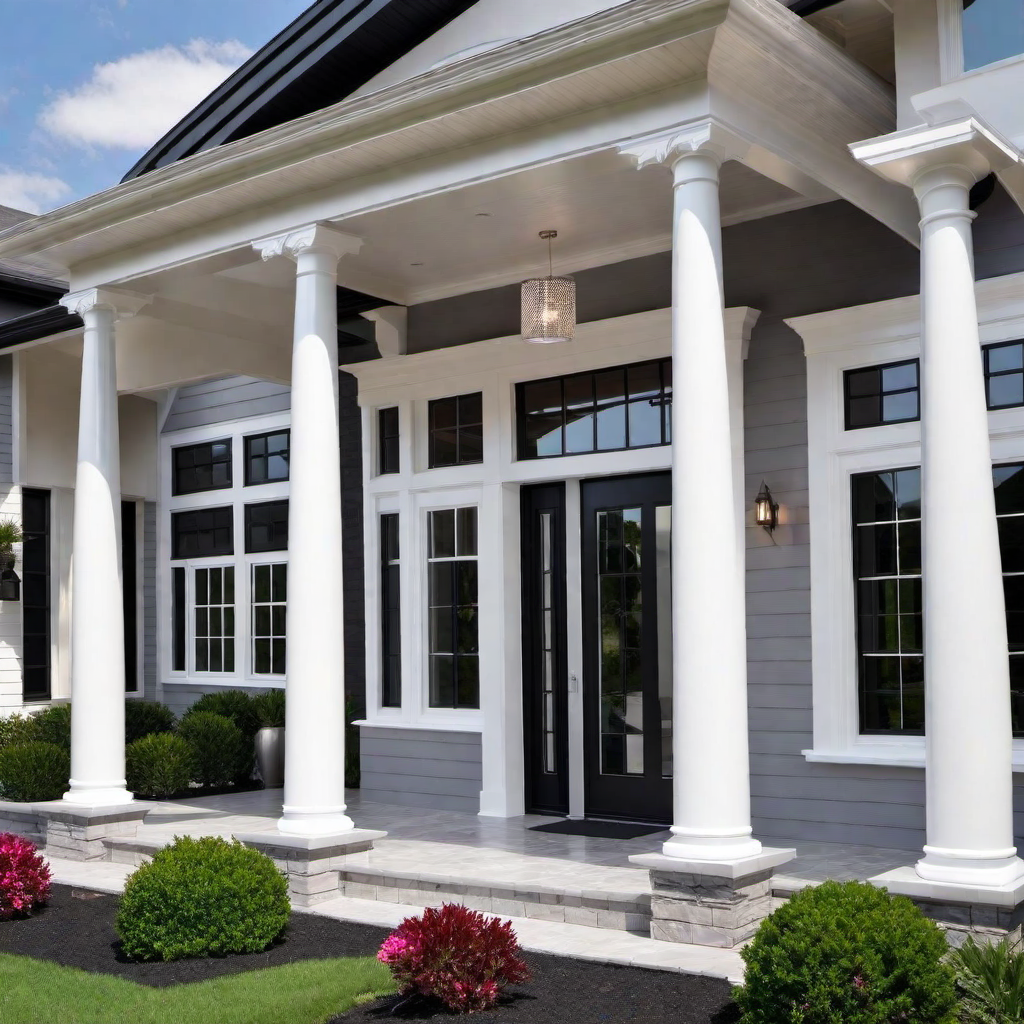 Glamorous Touch: Silver Accents for House Exterior