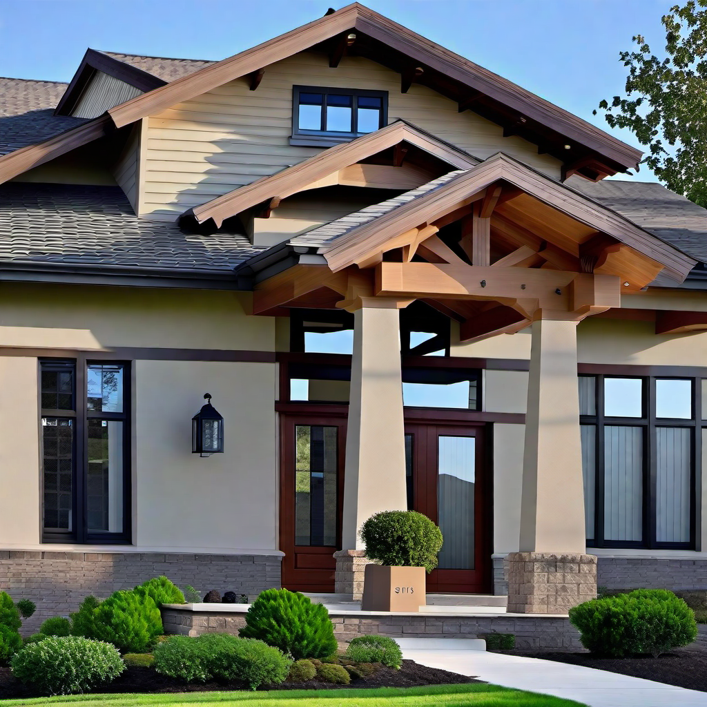 Craftsman Exterior Columns: Sturdy Support