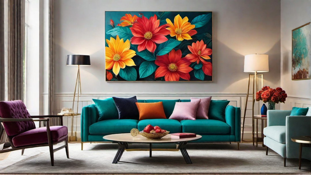 Artistic Expression: Using Colorful Art as Focal Points