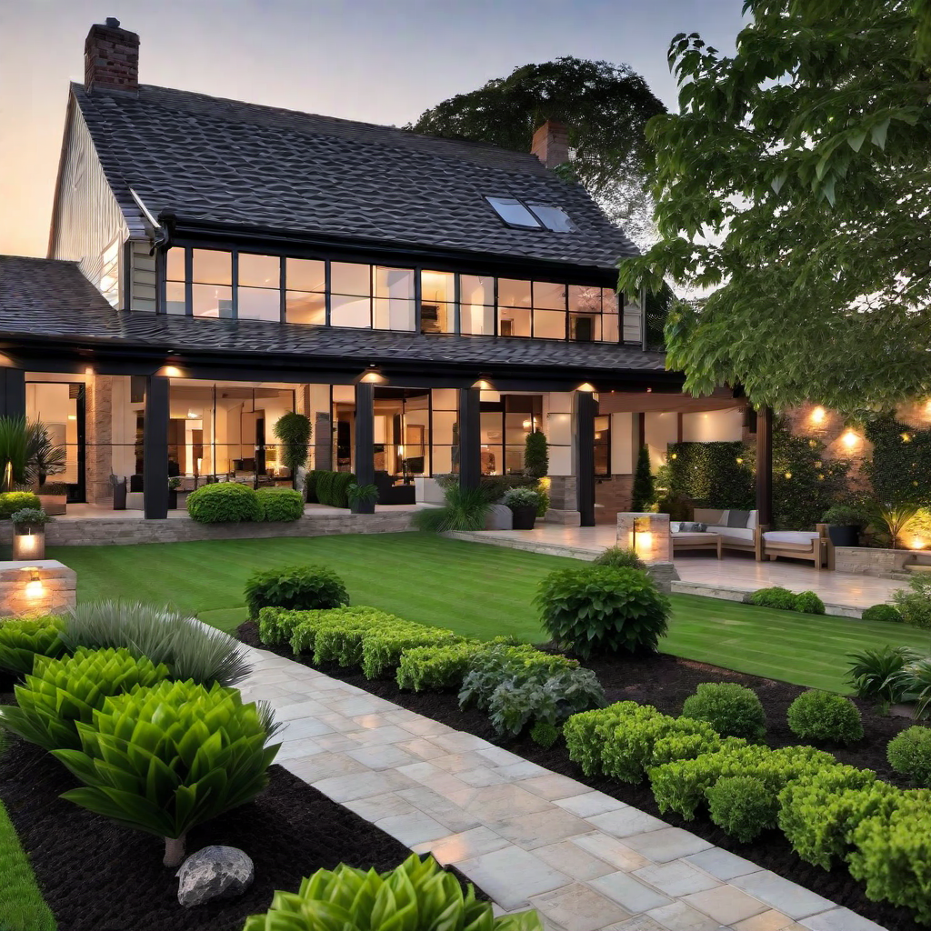 Landscaped Acres: Beautiful Outdoor Spaces Around Farmhouses