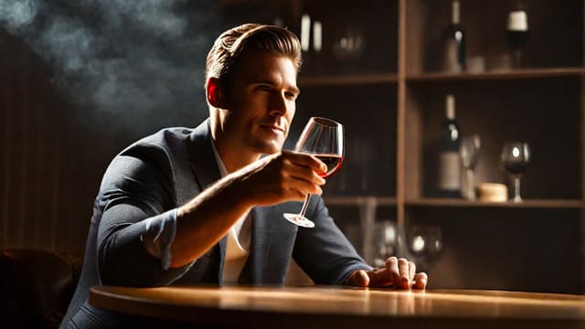 How To Hold A Wine Glass Man