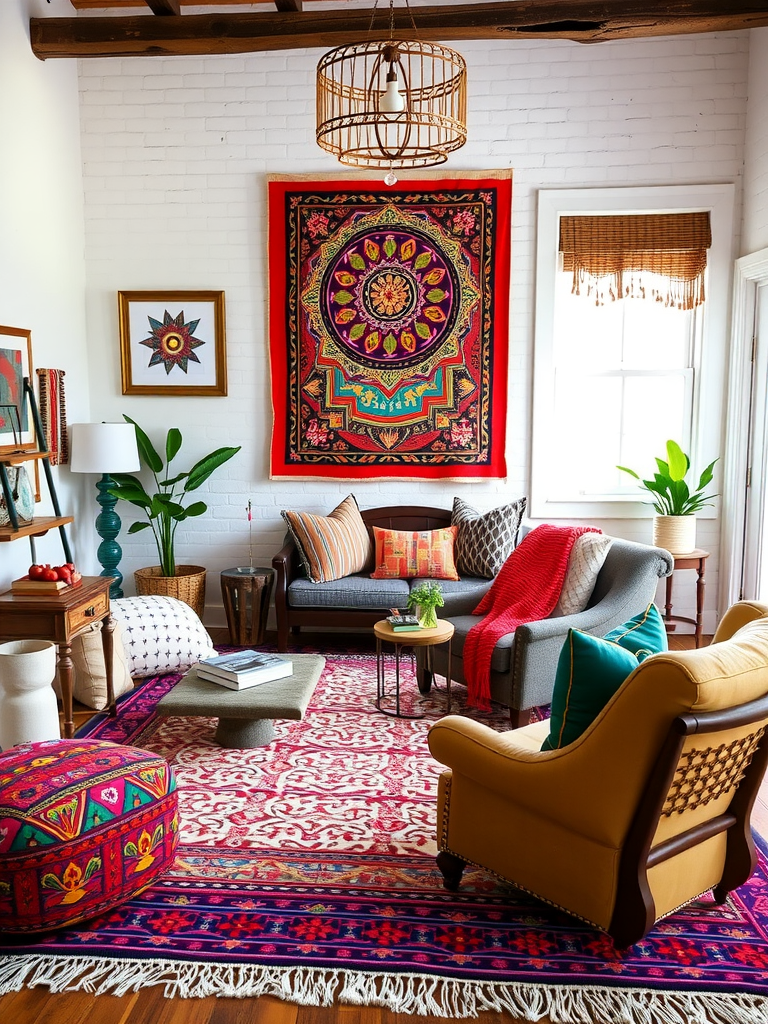 Boho Statement Pieces: Bold Prints and Colors