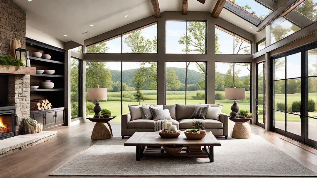Natural Lighting: Large Windows and Skylights