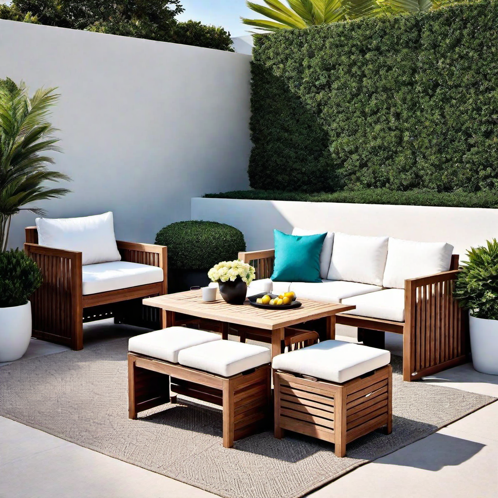 Small Space Solutions: Compact Outdoor Furniture Ideas