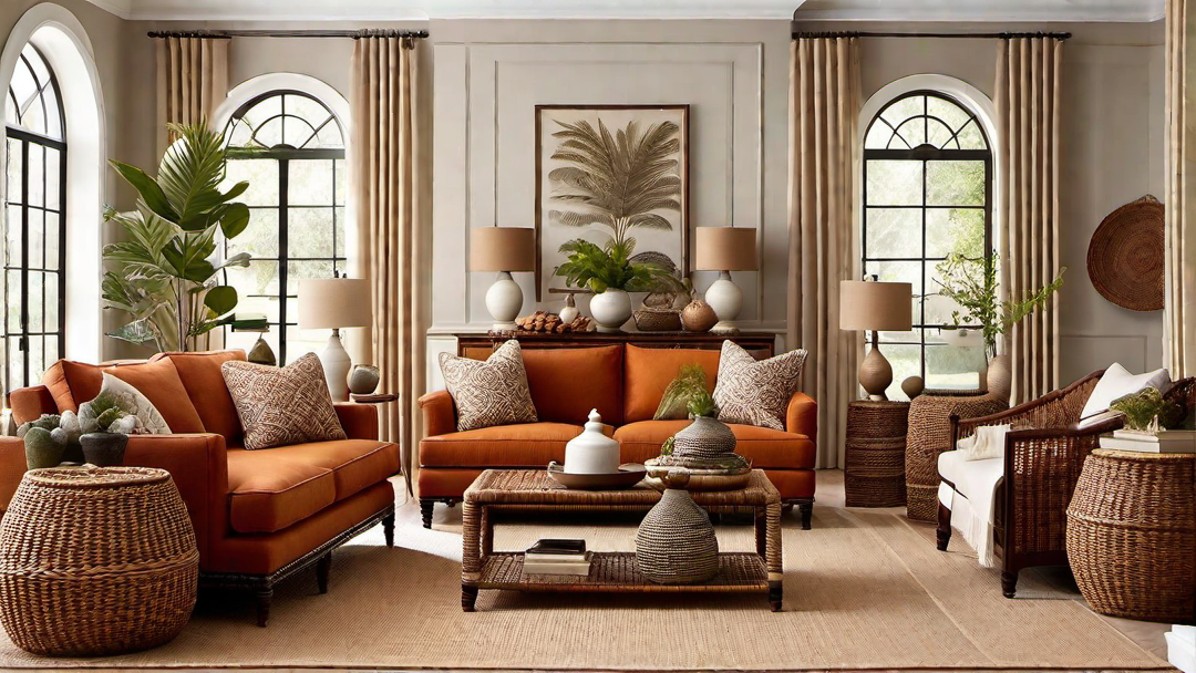 Natural Materials: Incorporating Woven Baskets and Handcrafted Items