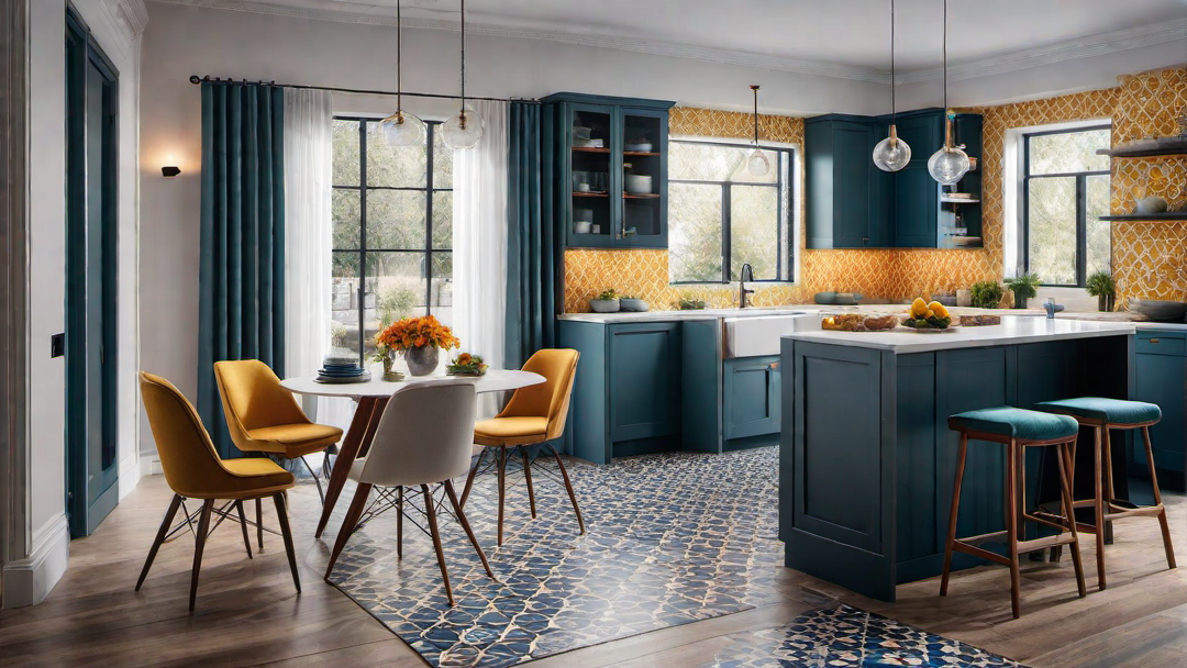 Playful Patterns: Eclectic Kitchen with Bold Prints