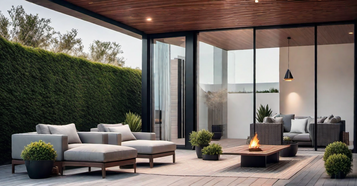 Modern Elegance: Sleek and Stylish Small House Roof Deck Ideas