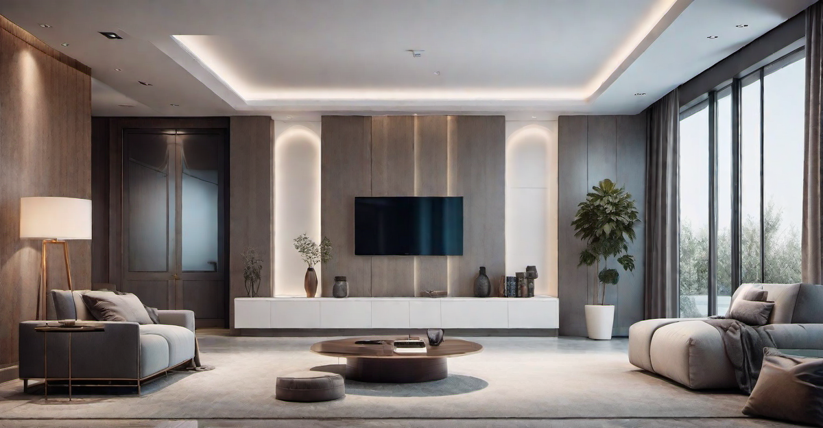 Open and Airy: Gypsum Board False Ceiling with Skylight Integration