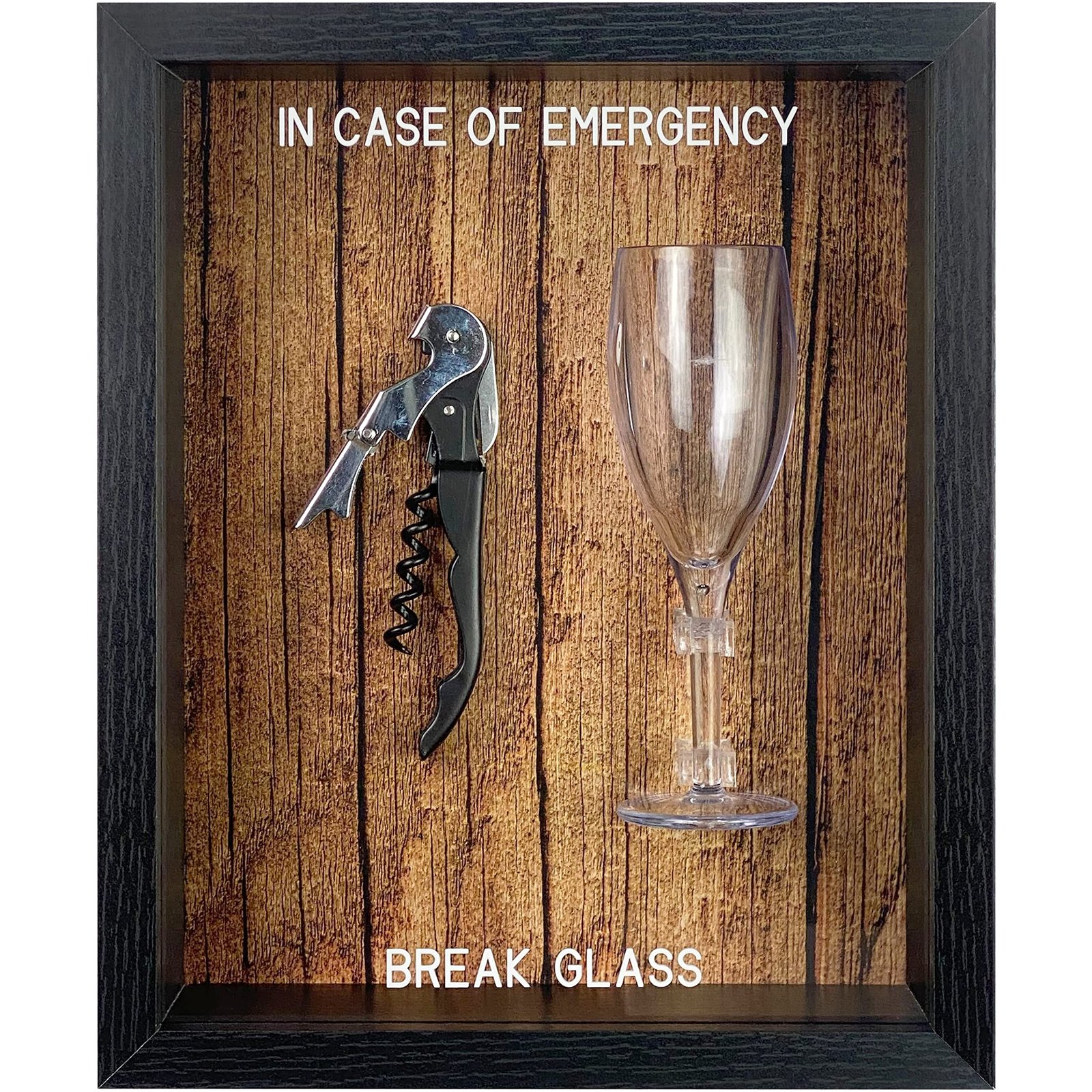In Case of Emergency Wine Frame
