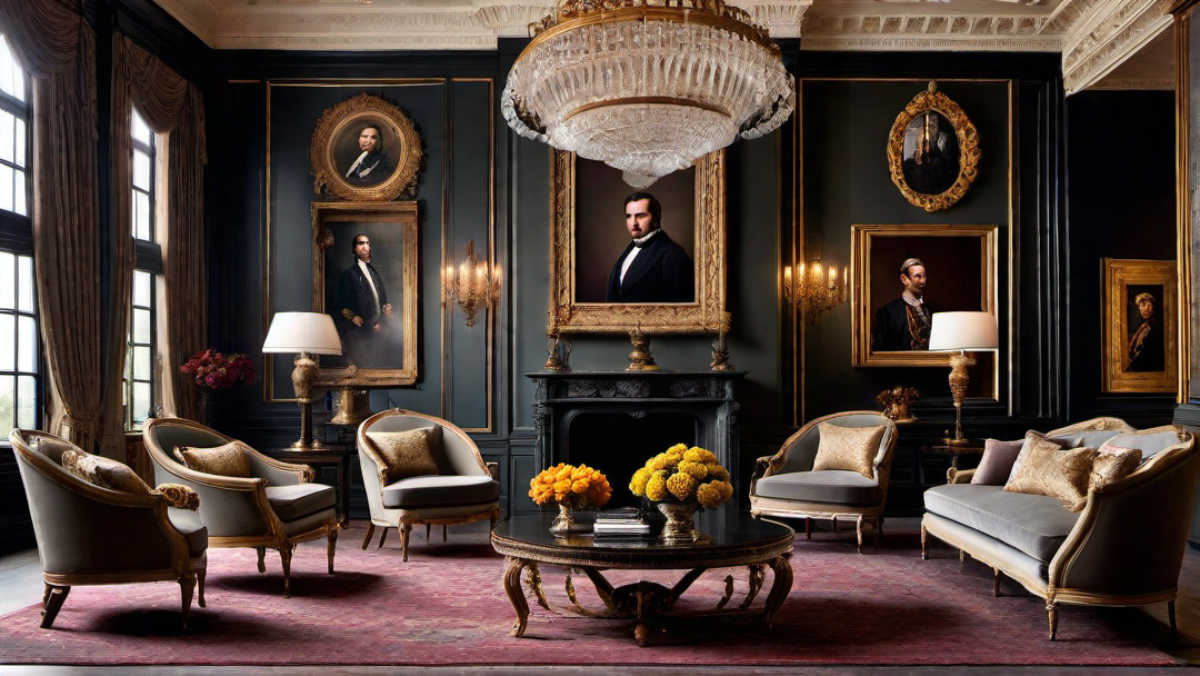 Artistic Flourishes: Victorian Style Wall Art and Portraits