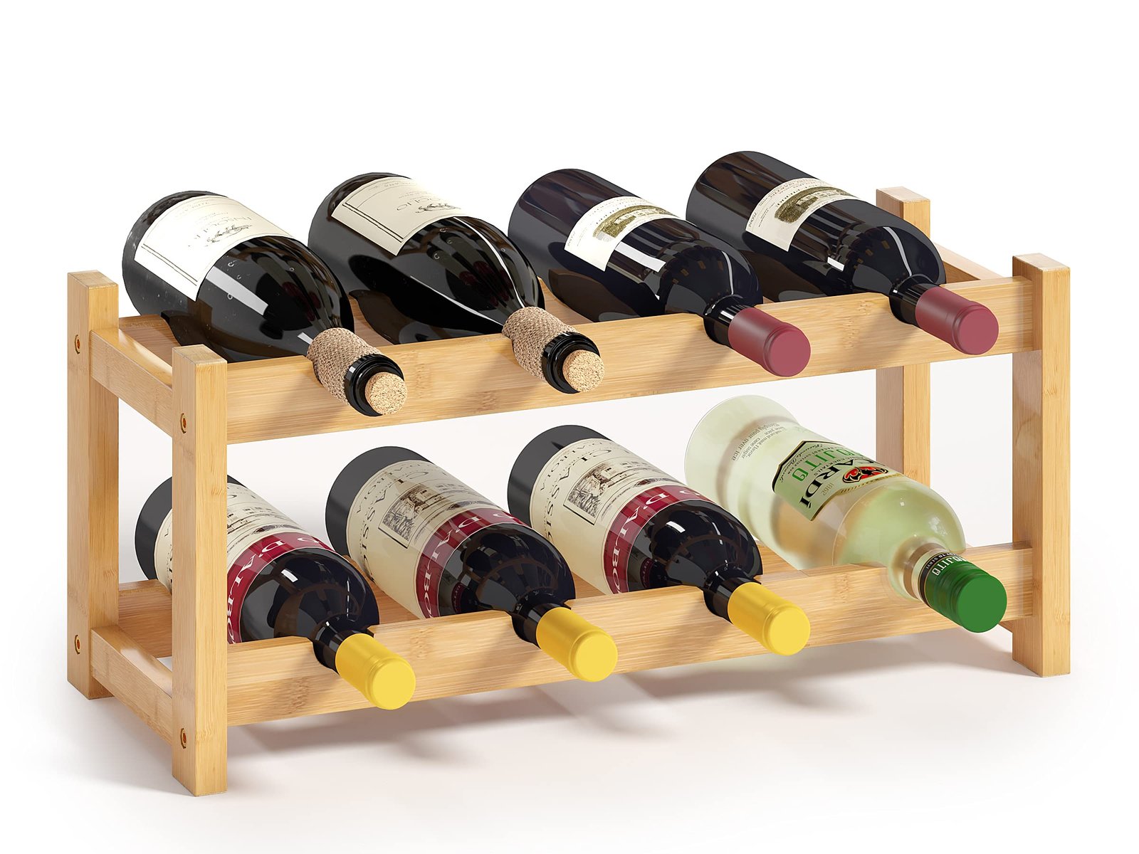 BAMEOS Bamboo Wine Rack