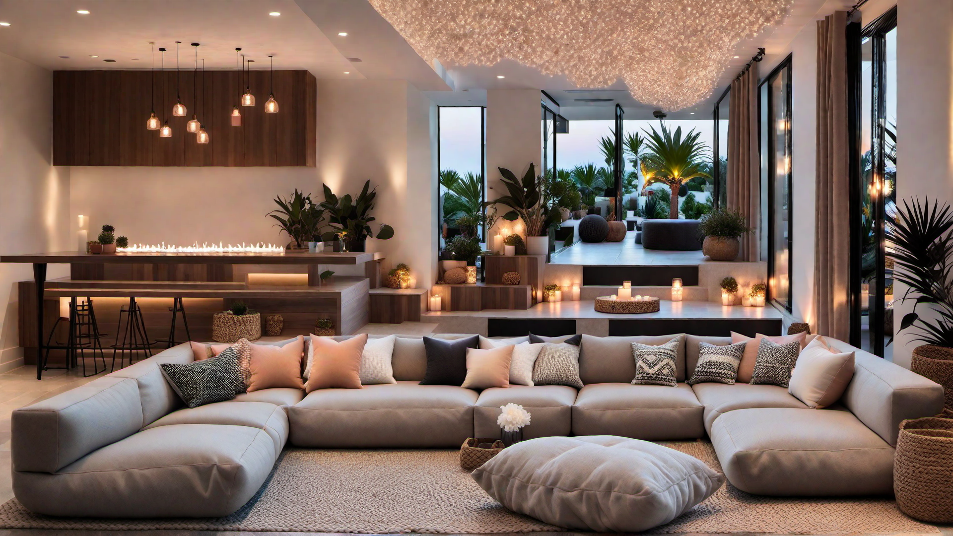 Cozy Conversation Pit: Intimate Socializing Space
