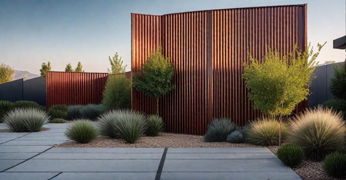 Seamless Look: Seamless Corrugated Metal Fence Panel Installation