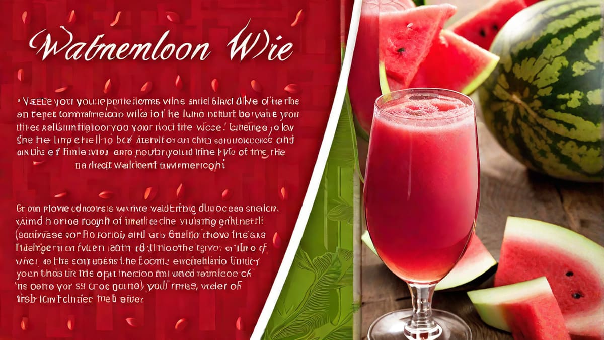 How To Make Watermelon Wine