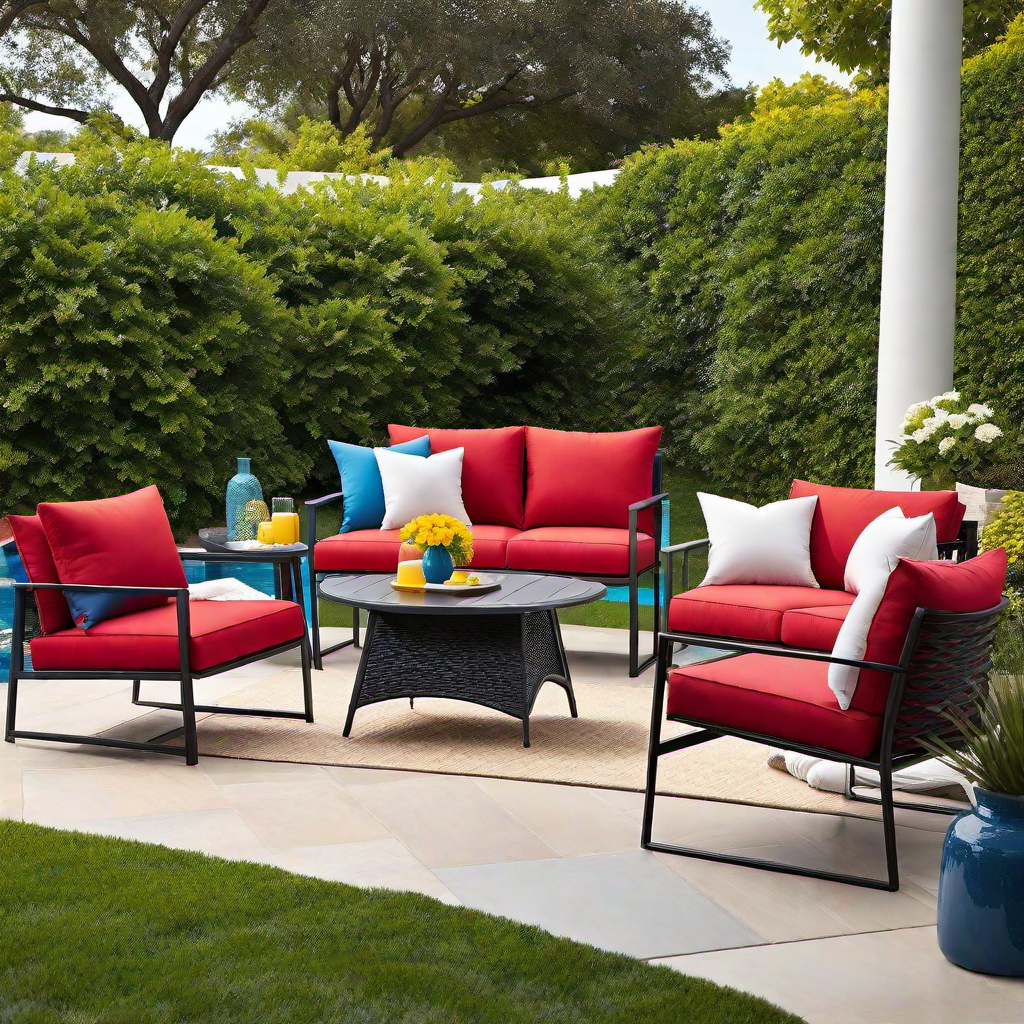 Color Pop: Bright Outdoor Furniture for a Cheerful Look