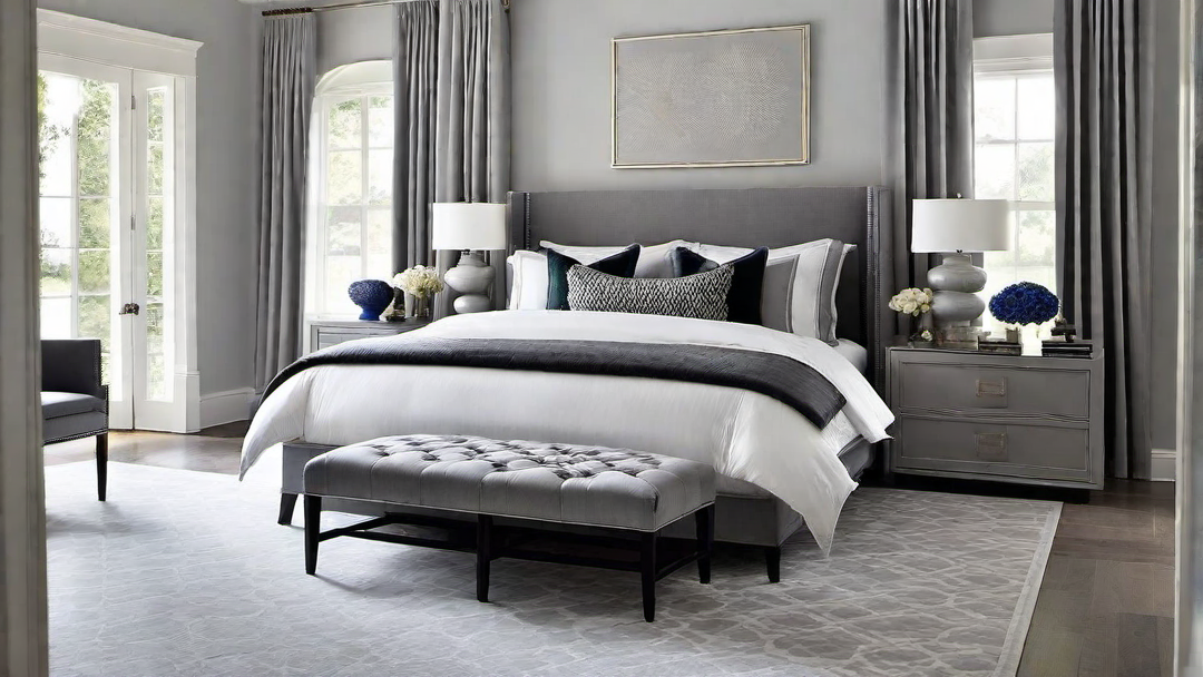 Incorporating Art and Decor in a Grey Bedroom