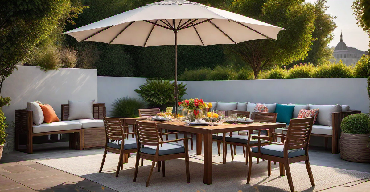 Al Fresco Dining: Patio Set with a View