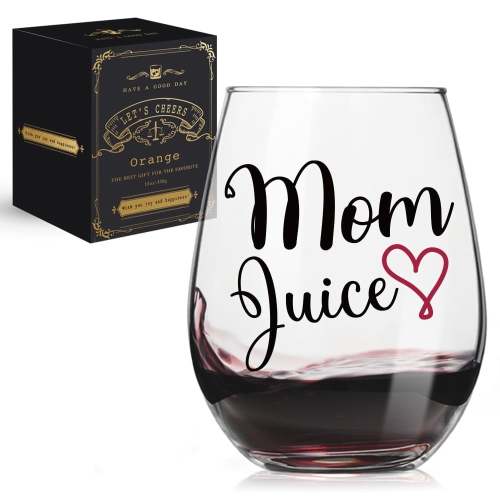 QIMIUTB Mom Juice Wine Glass